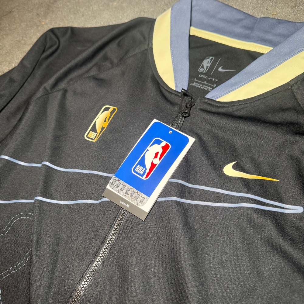 Nike NBA Dri-FIT Basketball Warm Up Jacket Black Yellow  Mens Large NWT - Picture 2 of 7